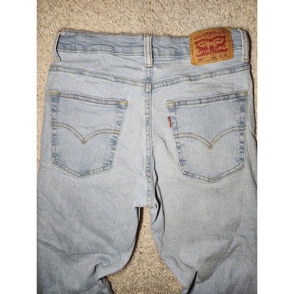 Levi’s 502 Jeans Men’s 28x28 Regular Taper Light Wash Slim Tapered Denim - Picture 7 of 7